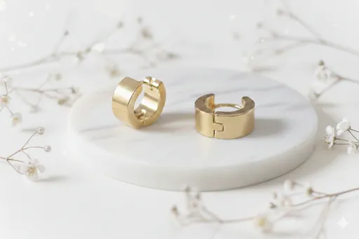 Boucles d'oreilles plaque-or