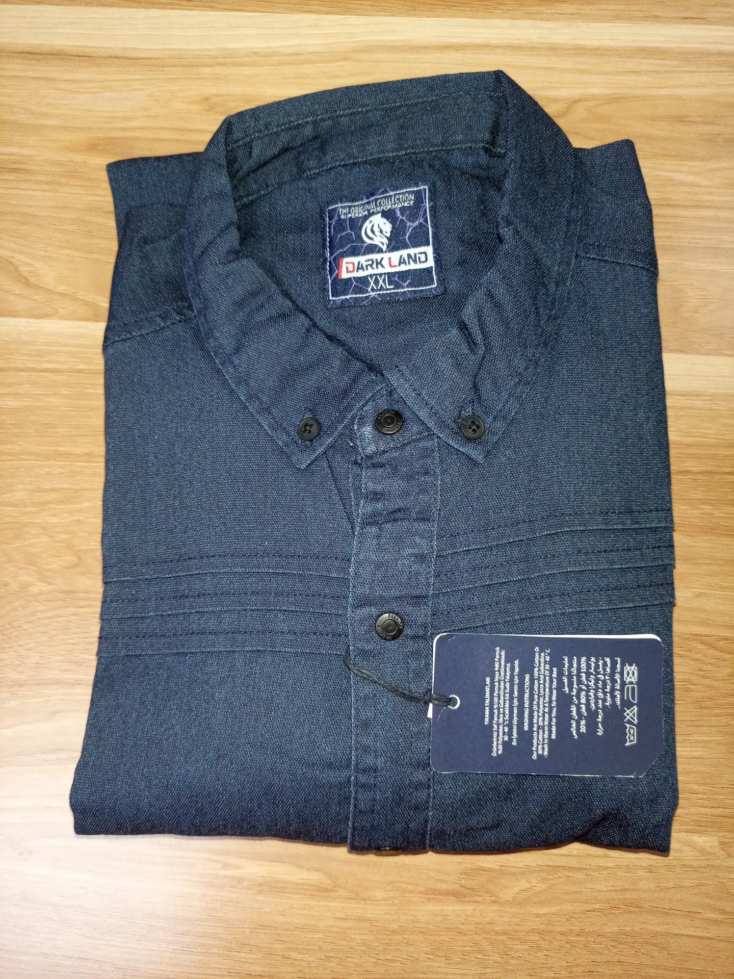 [LIQHOMBLECOLCHE2XL] Chemise en jean Patrick