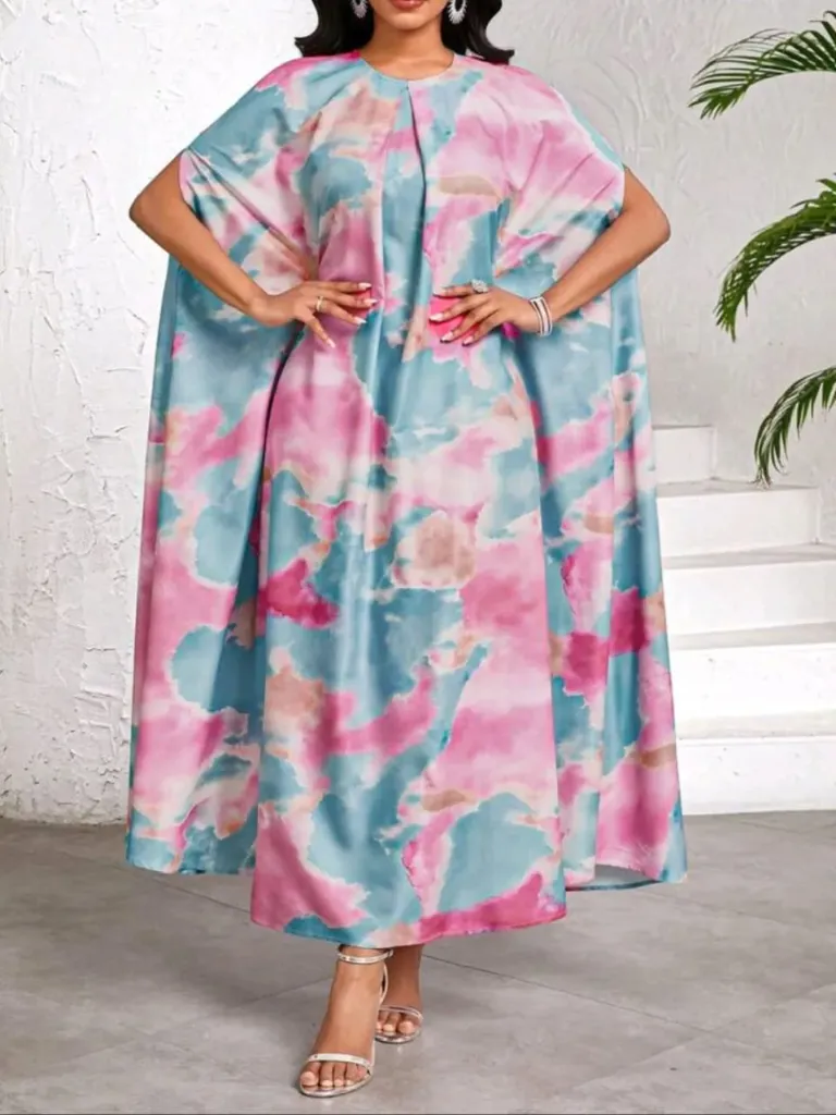 Robe ample Multicolore