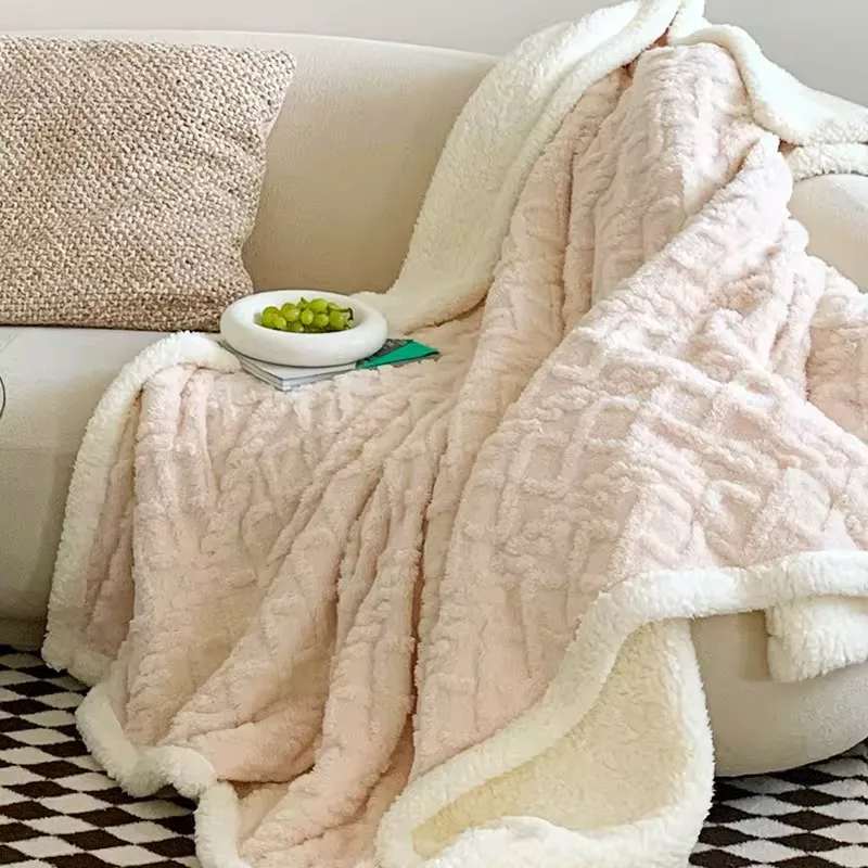 Couette double face beige et blanc