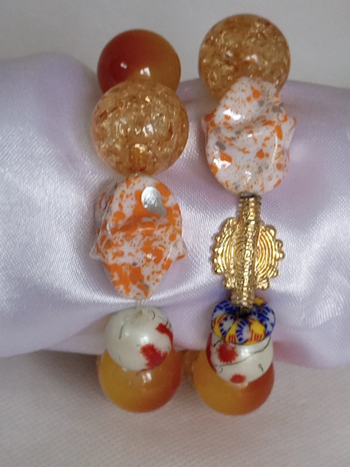 [BRAPERNADYAMOCRORABLA] Bracelet de perles orange