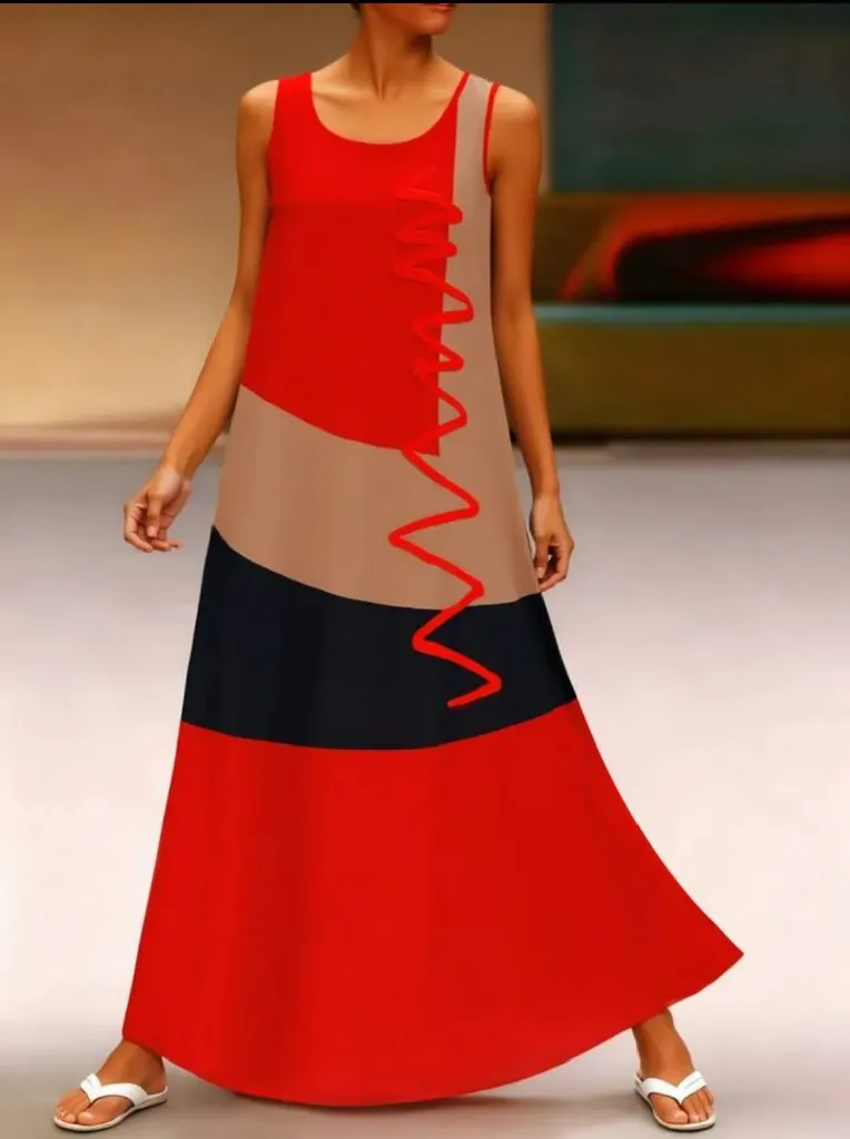 Robe multicolore