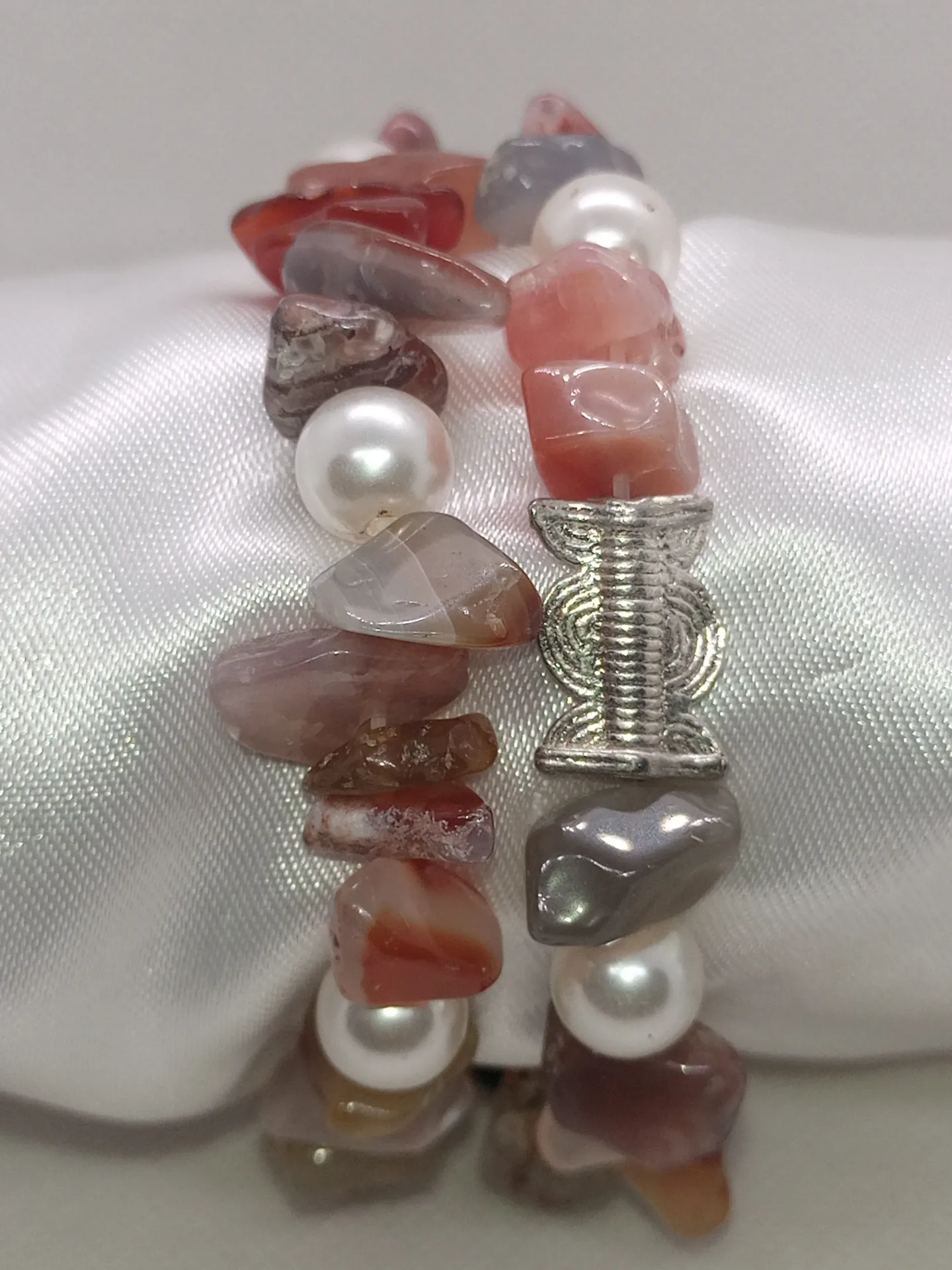 Bracelet de Perles marron/multicolore