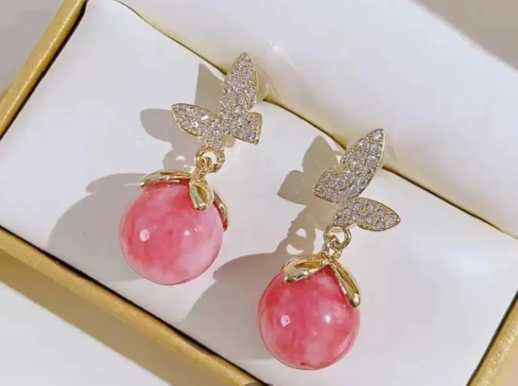 [BOUOREROU] Boucle d'oreilles Cerise