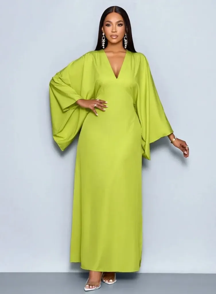 Robe vert anis