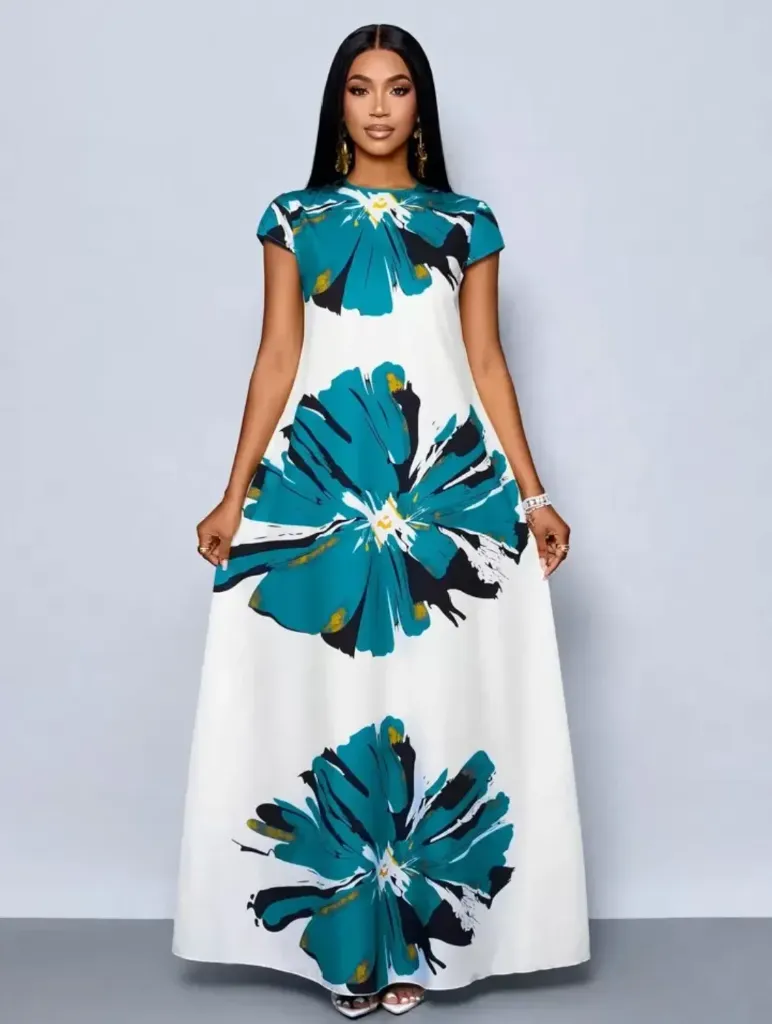 [ROBVETF251LQL] Robe Marysia à manches courtes